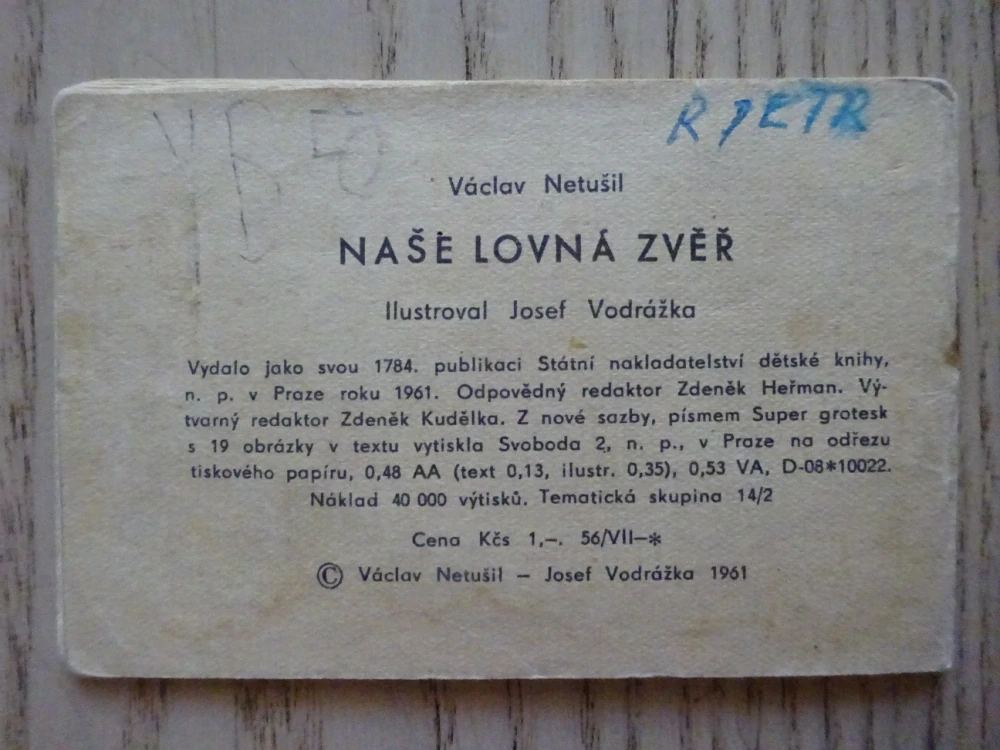 NAŠE LOVNÁ ZVĚŘ, EDICE KUKÁTKO