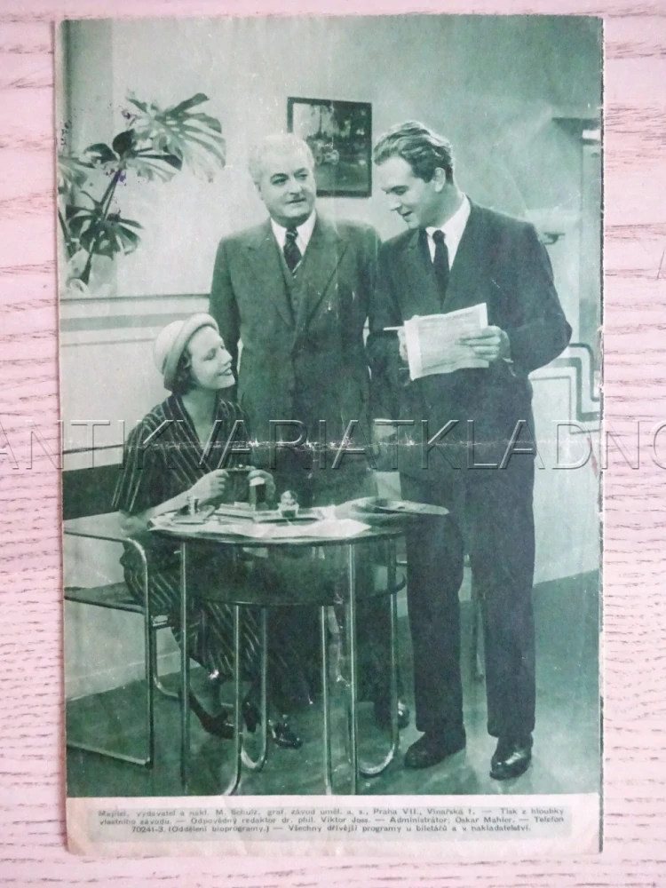 PAPRSEK ŽIVOTA, G. FRÖHLICH, BIO PROGRAM Č. 70, 1933