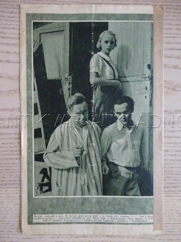 PALÁC NA KOLEČKÁCH, K. LUBIENSKA, BIO PROGRAM Č. 107, 1933