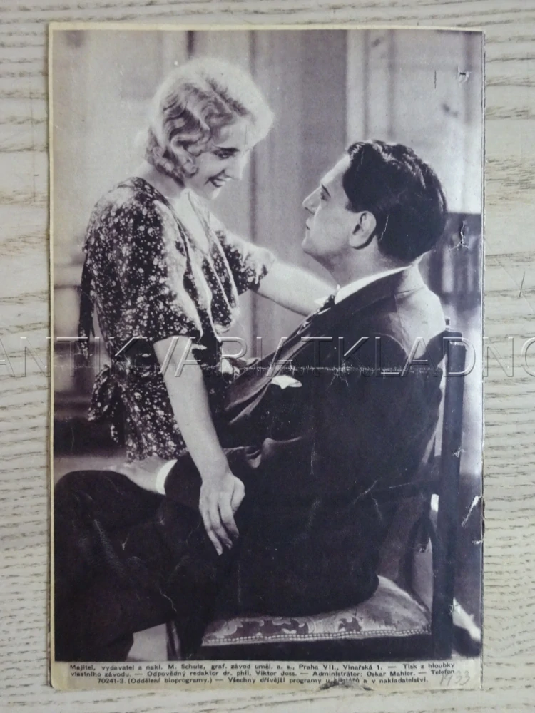 SVĚT CHCE BÝTI KLAMÁN, T. SCHIPA, BIO PROGRAM Č. 108, 1933