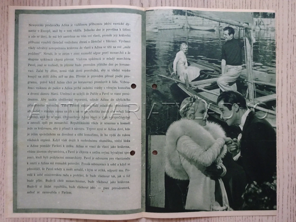 KRÁLOVNA SE BAVÍ, F. GRAAVEY, BIO PROGRAM Č. 148, 1934