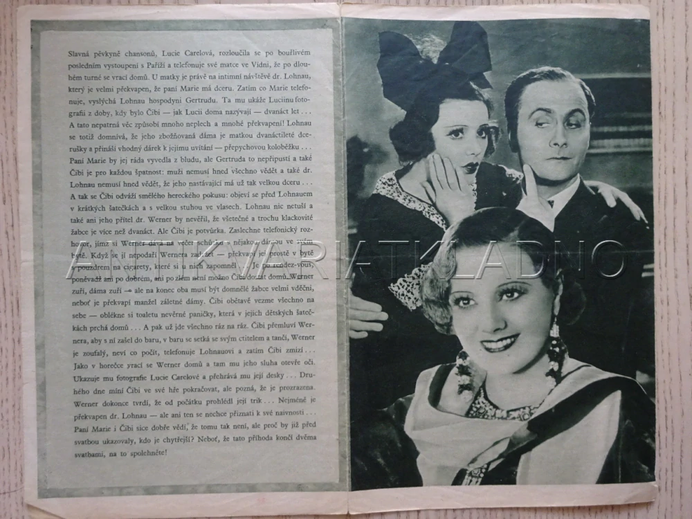 ROZPUSTILÁ ČIBI, L. KONSTANTIN, BIO PROGRAM Č. 149, 1934