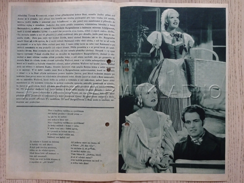 JEJÍ NEJVĚTŠÍ ÚSPĚCH, L. SLEZÁK, BIO PROGRAM Č. 221, 1935