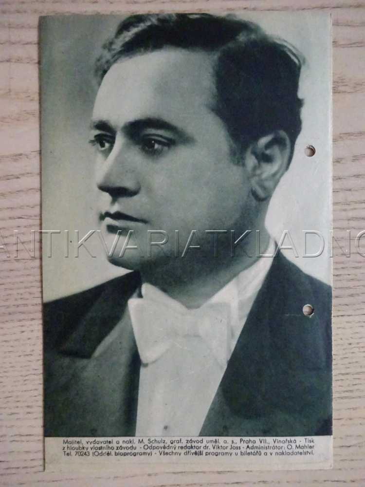 NEZAPOMEŇ NA MNE!, B. GIGLI, BIO PROGRAM Č. 293, 1935