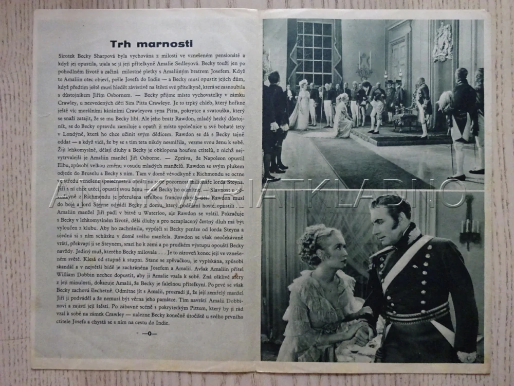 TRH MARNOSTI, M. HOPKINS, BIO PROGRAM Č. 307, 1935