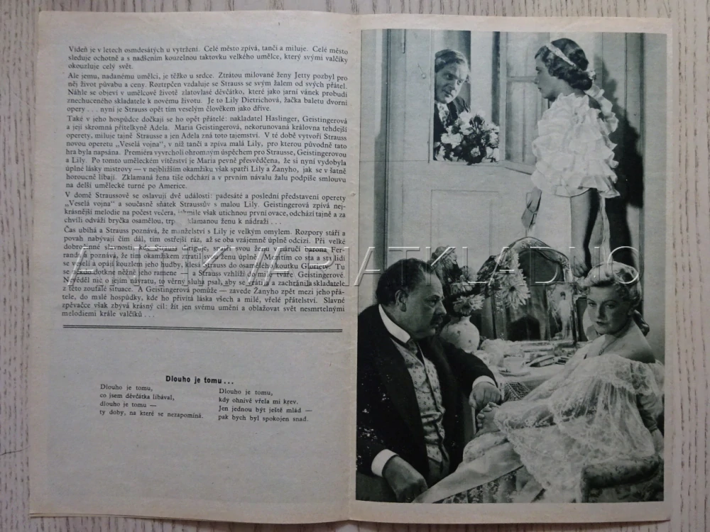 NEMILOSRDNÉ MELODIE, A. JERGER, BIO PROGRAM Č. 325, 1936