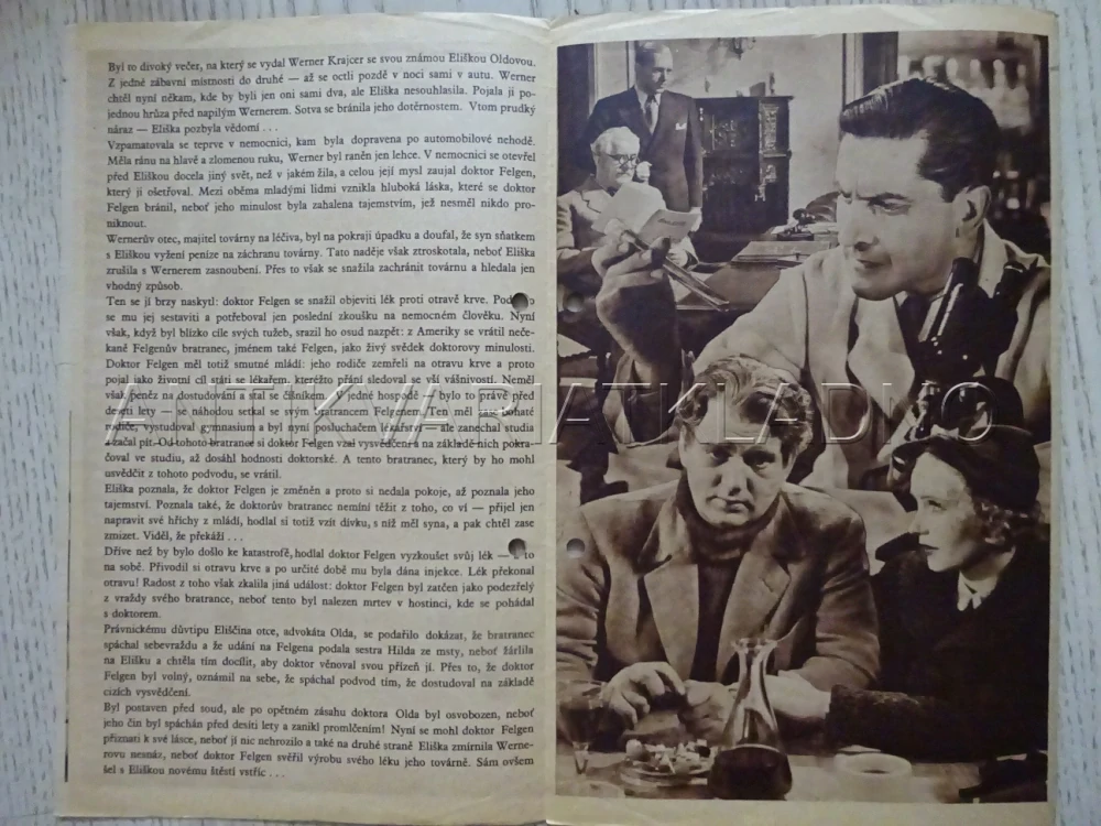 LÉKAŘEM Z VÁŠNĚ, A. SCHOENHALS, BIO PROGRAM Č. 371, 1936