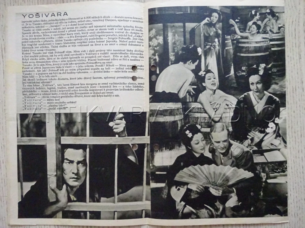 YOŠIVARA (JAPONSKÉ MĚSTO MILOVÁNÍ), P. R. WILLM, BIO PROGRAM Č. 465, 1936