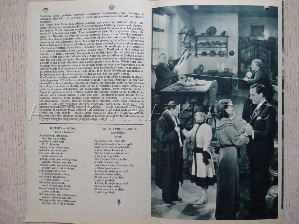 MILIONOVÁ ZÁVĚŤ, F. CZEPA, BIO PROGRAM Č. 505, 1937