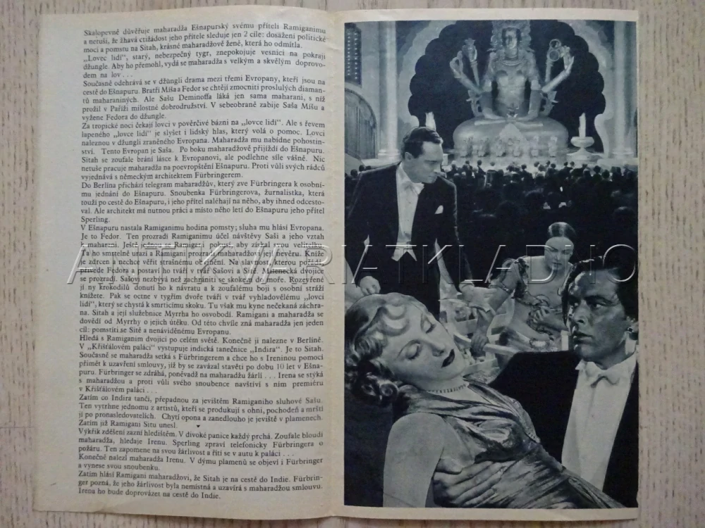 TYGR Z EŠNAPURU, F. VAN DONGEN, BIO PROGRAM Č. 557, 1937