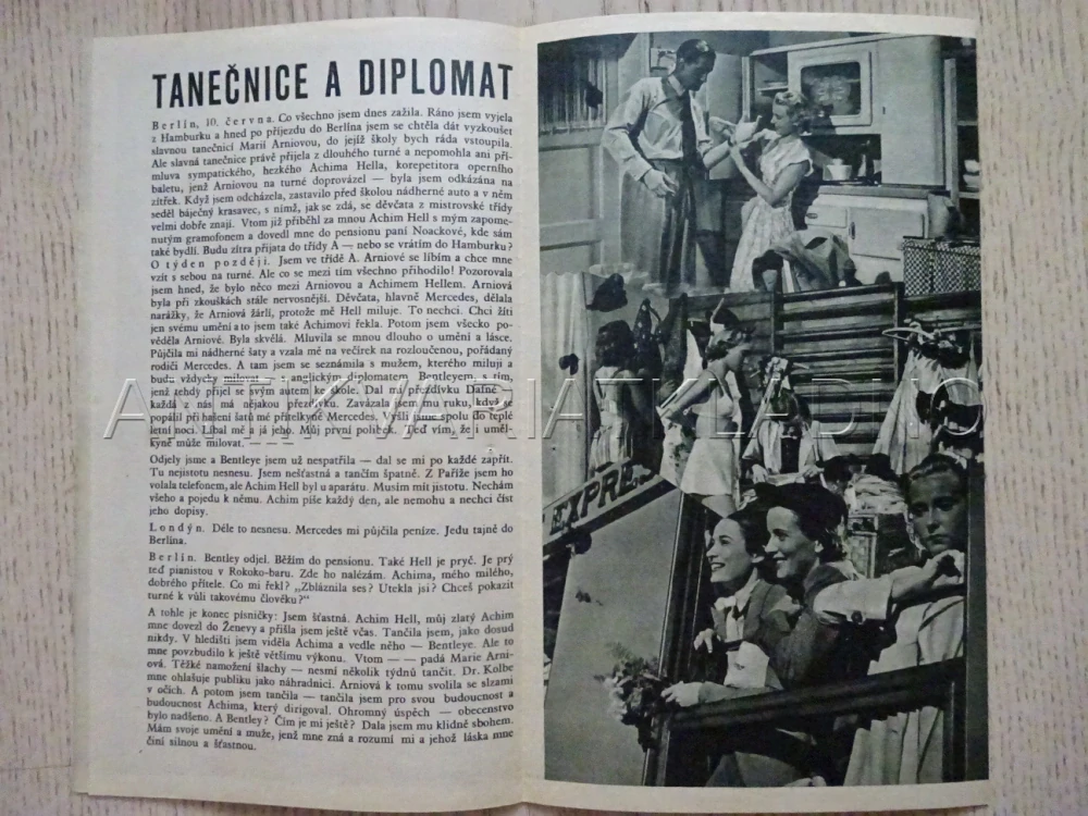 TANEČNICE A DIPLOMAT, H. NIELSEN, BIO PROGRAM Č. 567, 1938