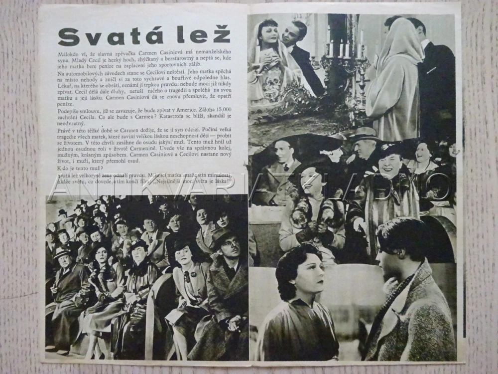SVATÁ LEŽ, P. NEGRI, BIO PROGRAM Č. 586, 1938