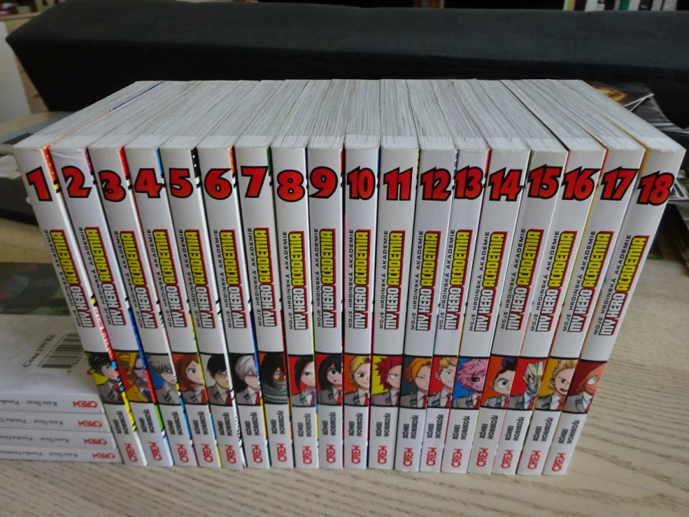 MOJE HRDINSKÁ AKADEMIE 1-18, OBČANSKÁ HLÍDKA, MANGA KOMIKS, chybí č.11. **an