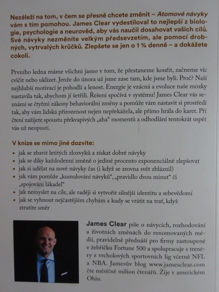 ATOMOVÉ NÁVYKY, JAMES CLEAR, **an