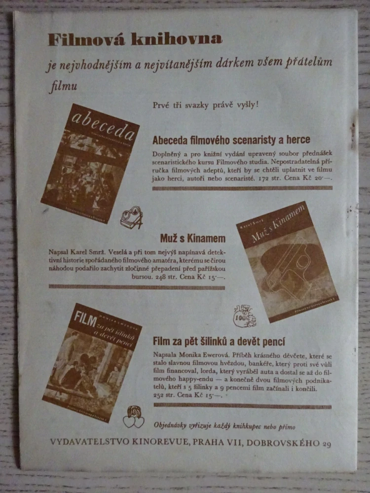 KINOREVUE, Č. 21, 1936, PAVEL BIELEK