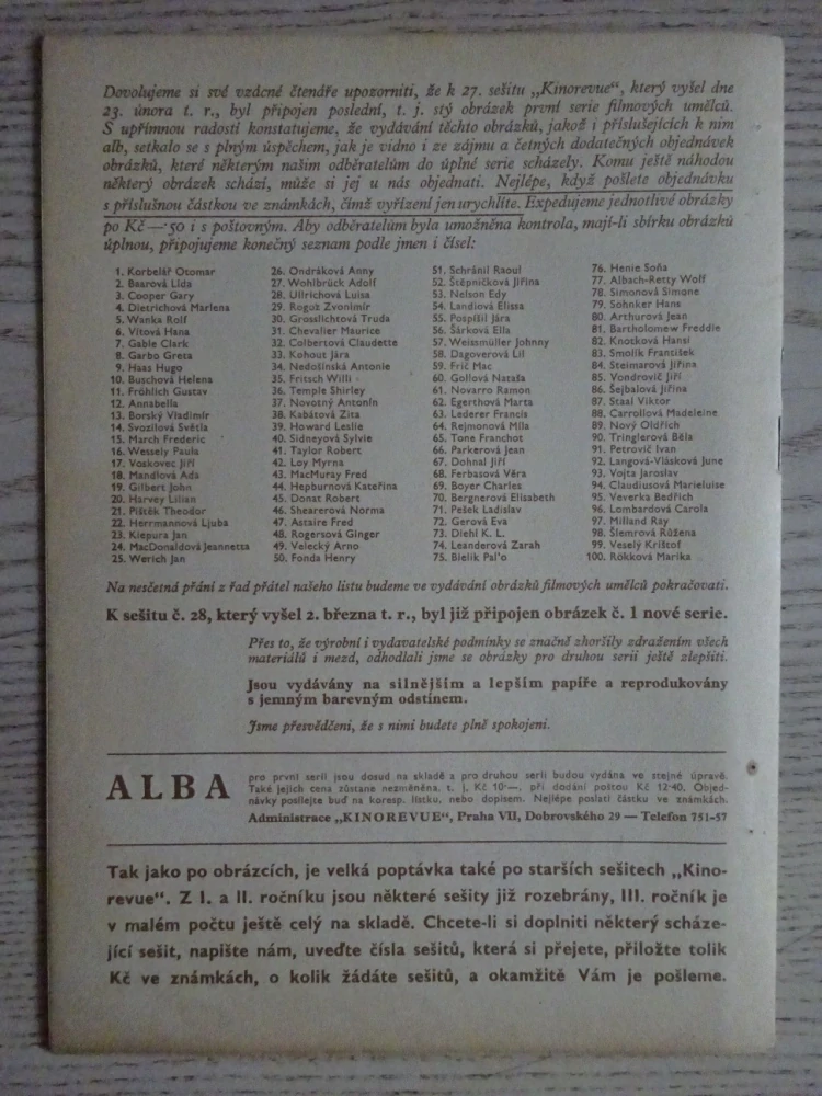 KINOREVUE, Č. 12, 1938, IRENA DUNNE, GARY GRANT