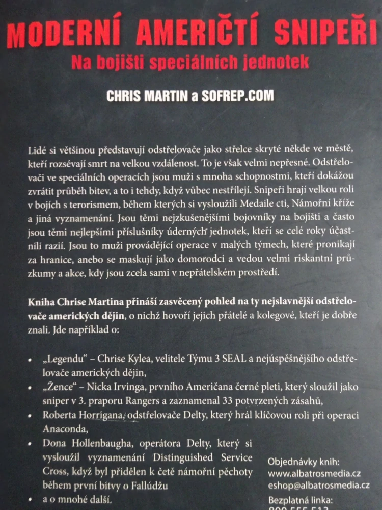 MODERNÍ AMERIČTÍ SNIPEŘI, CHRIS MARTIN , **an