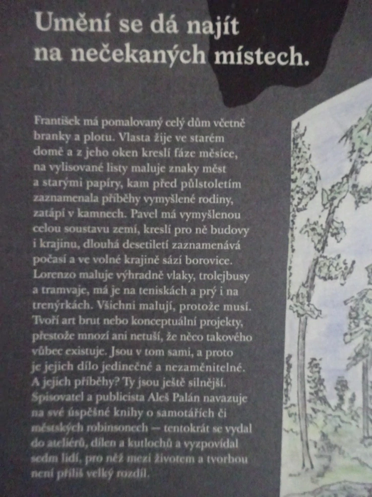 MUŽ, KTERÝ SÁZÍ BOROVICI BLATKU, ALEŠ PALÁN, **an