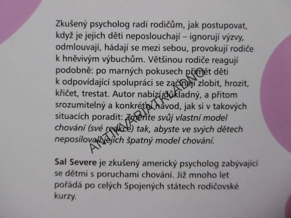 CO DĚLAT, ABY SE VAŠE DĚTI SPRÁVNĚ CHOVALY, SAL SEVERE
