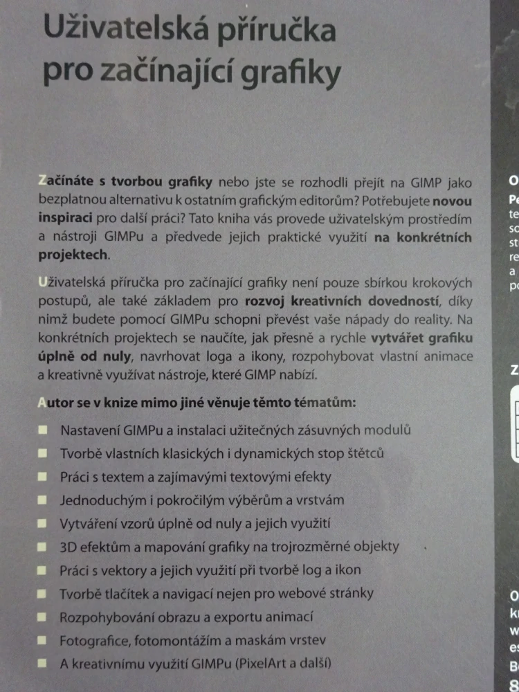 GIMP 2.8, UŽIVATELSKÁ PŘÍRUČKA PRO ZAČÍNAJÍCÍ GRAFIKY, PETR NĚMEC, **an