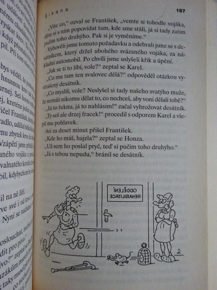 VOLOVÉ NA PLOTĚ ANEB ŠVEJKŮV VNUK NA CVIČENÍ, VÁCLAV BUDINSKÝ, **an