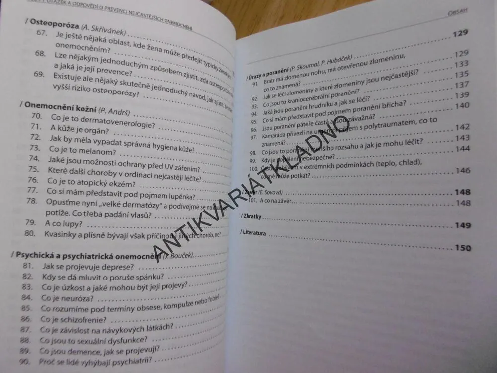 100 + 1  OTÁZEK A ODPOVĚDÍ O PREVENCI NEJČASTĚJŠÍCH ONEMOCNĚNÍ, SOVOVÁ, **an