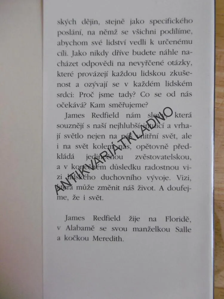 DESÁTÉ PROROCTVÍ, VIZE POKRAČUJE, JAMES REDFIELD