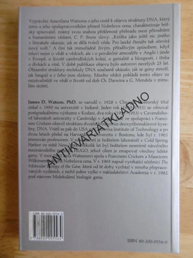 TAJEMSTVÍ DNA, JAMES D.WATSON, 