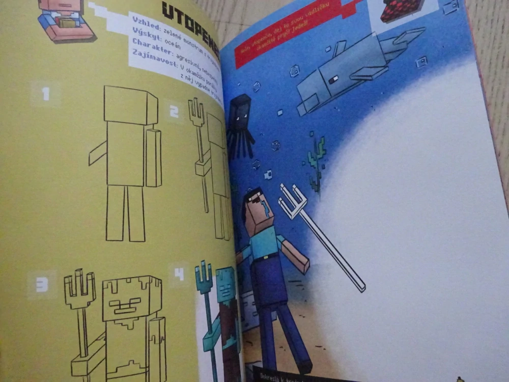 MINECRAFT, KRESLENÍ PRO MINECRAFŤÁKY, SKINY, MONSTRA A ZVÍŘATA, **an