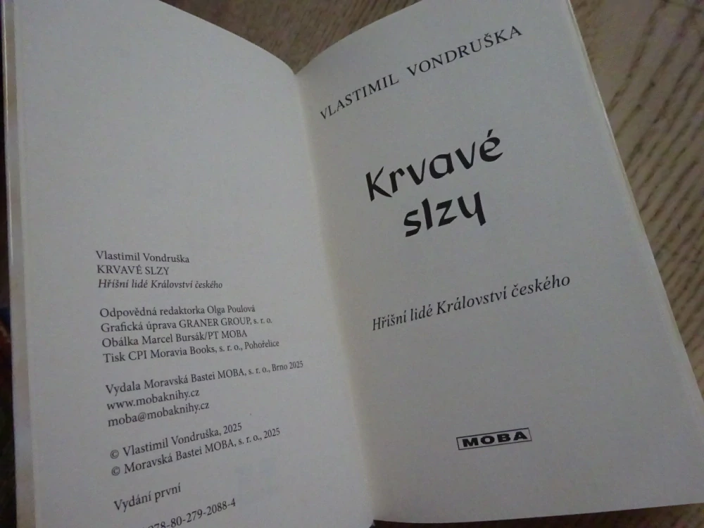 KRVAVÉ SLZY, VLASTIMIL VONDRUŠKA, **an