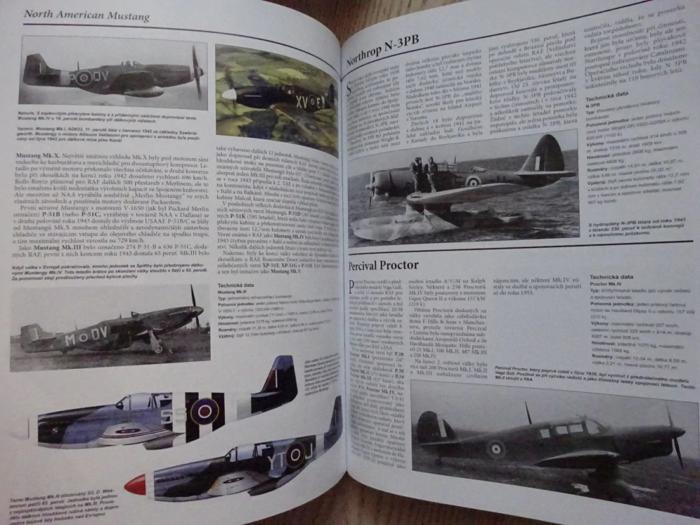 BRITSKÁ VOJENSKÁ LETADLA 2. SVĚTOVÉ VÁLKY, RSAF, FAA 1939-1945, J. MARCH, LETECTVÍ, **an