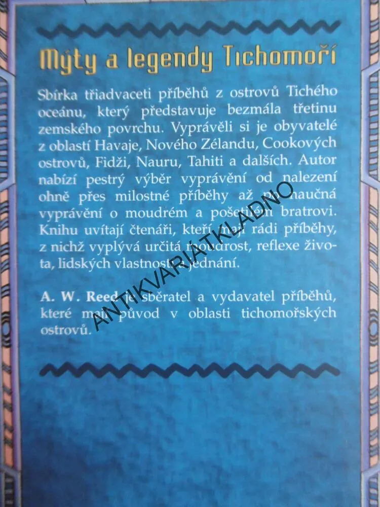MÝTY A LEGENDY TICHOMOŘÍ, A.W. REED 