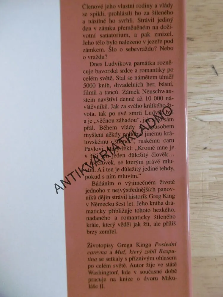 ŠÍLENÝ KRÁL, ŽIVOTOPIS LUDVÍKA II. BAVORSKÉHO, GREG KING
