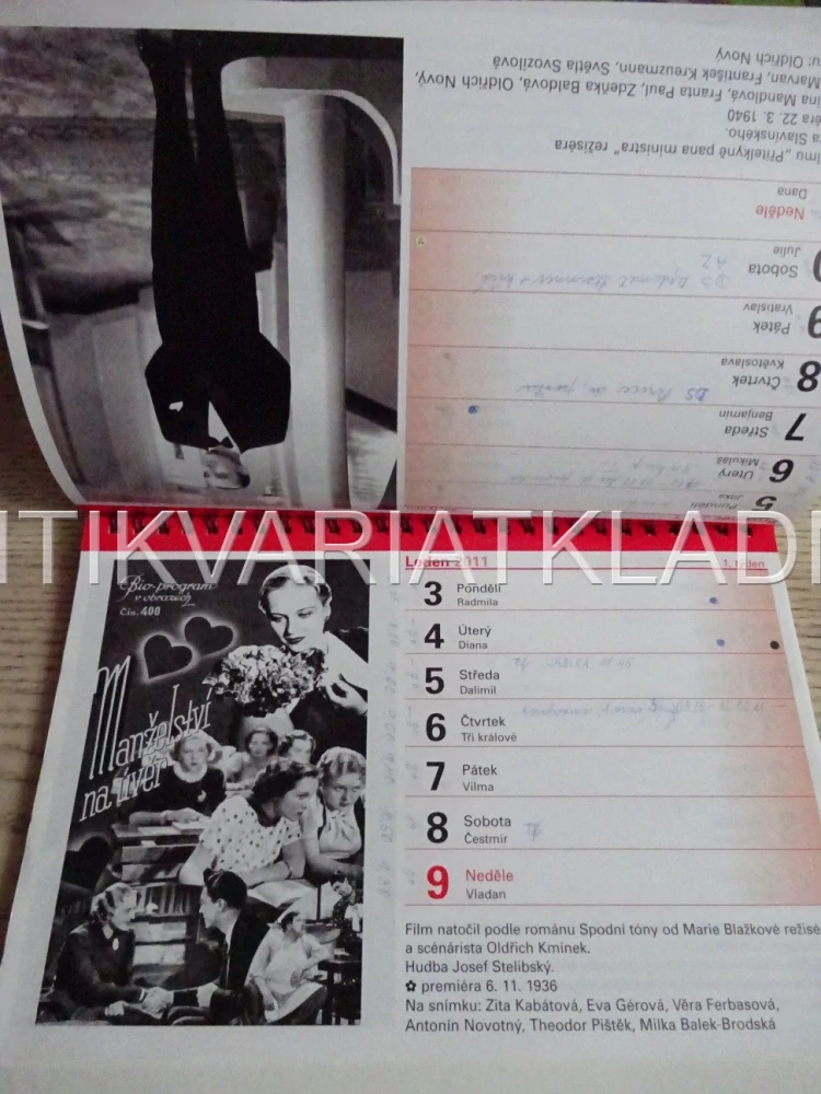 WOLFŮV FILMOVÝ KALENDÁŘ 2011