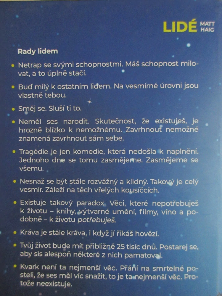 LIDÉ, MATT HAIG, **an