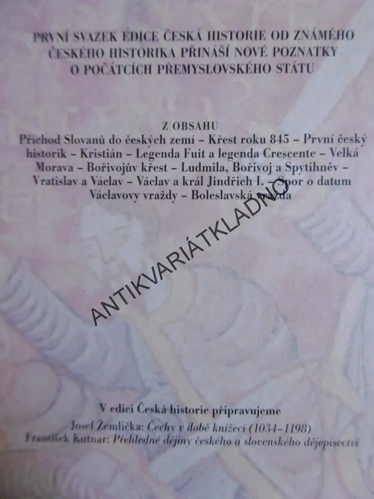 POČÁTKY PŘEMYSLOVCŮ, DUŠAN TŘEŠTÍK, **an