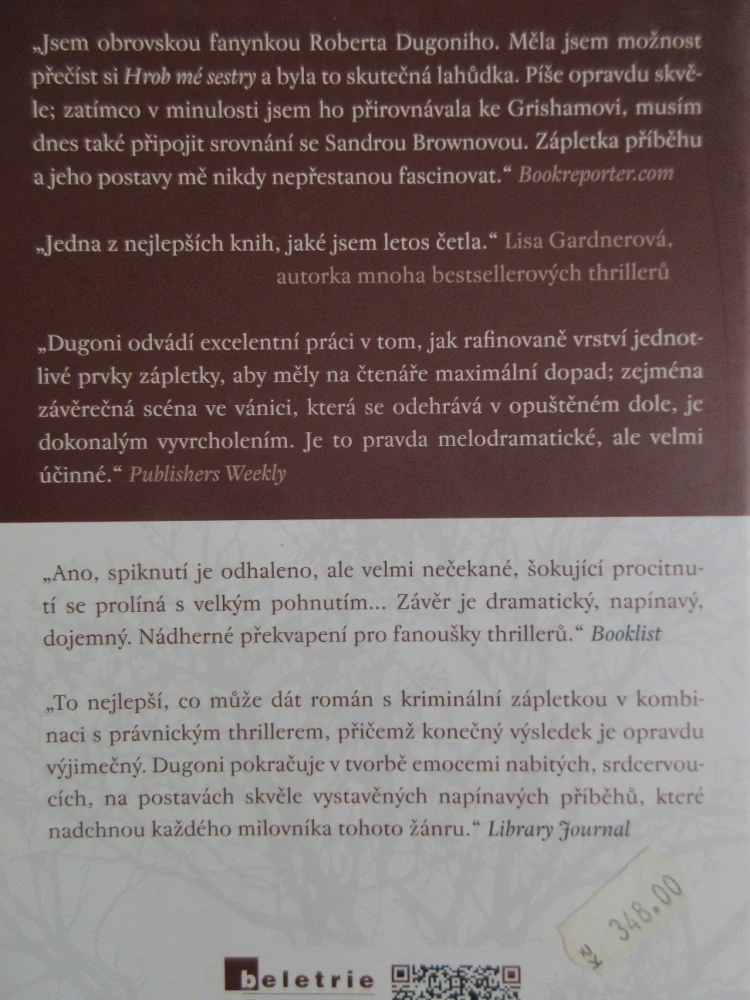 HROB MÉ SESTRY, ROBERT DUGONI, **an