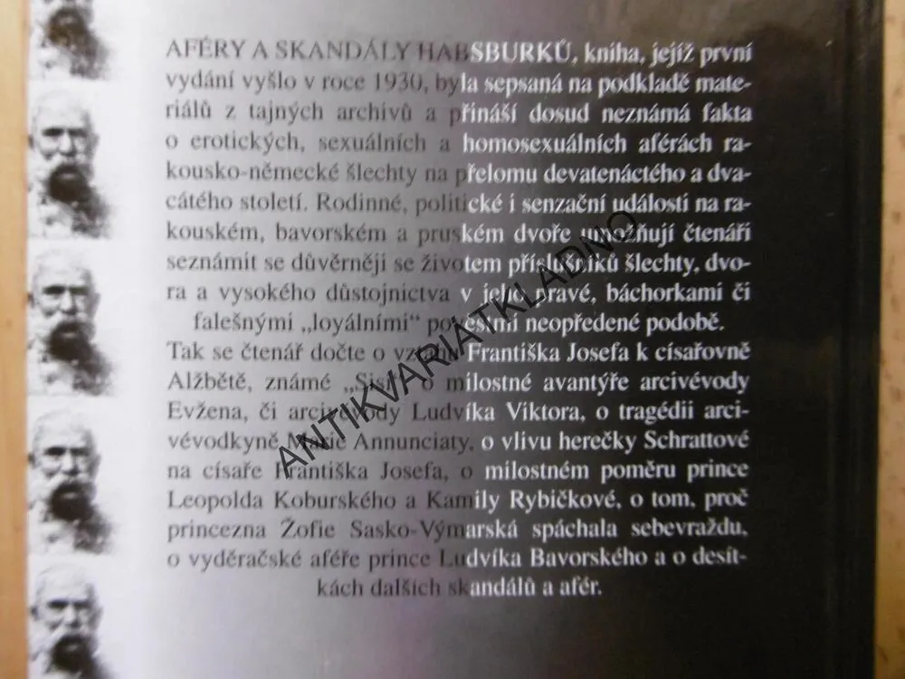 AFÉRY A SKANDÁLY HABSBURKŮ, Z TAJNÝCH ARCHIVŮ