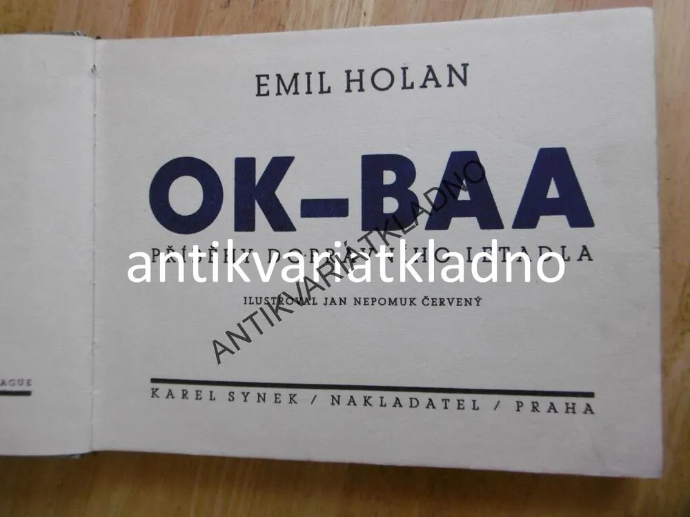 OK-BAA, LETADLO, EMIL HOLAN, PŘÍBĚHY DOPRAVNÍHO LETADLA,1937