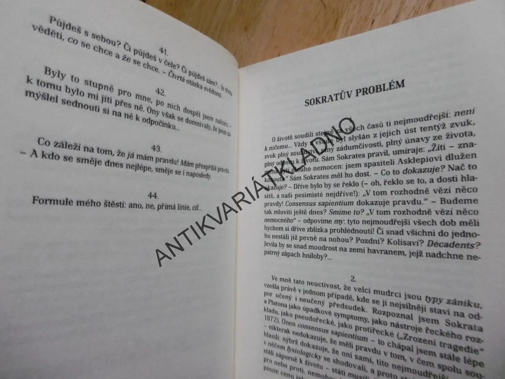 FRIEDRICH NIETZSCHE, SOUMRAK MODEL, DUŠEVNÍ ARISTOKRATISMUS
