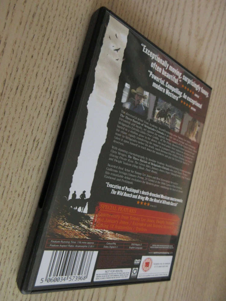 TŘI POHŘBY, T. LEE JONES, GB OBAL, ČESKÁ VERZE, 2X DVD FILM
