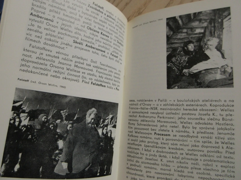 WELLES ORSON, FILMOVÝ SEŠIT, **an