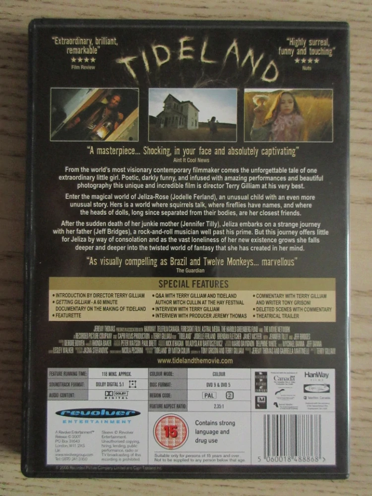 KRAJINA PŘÍLIVU, GB OBAL, ČESKÁ VERZE, 2X DVD FILM