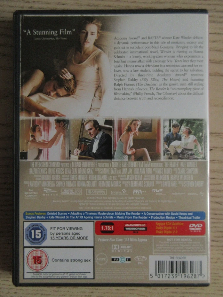 PŘEDČÍTAČ, K. WINSLET, R. FIENNES, GB OBAL, ČESKÁ VERZE, 2X DVD FILM