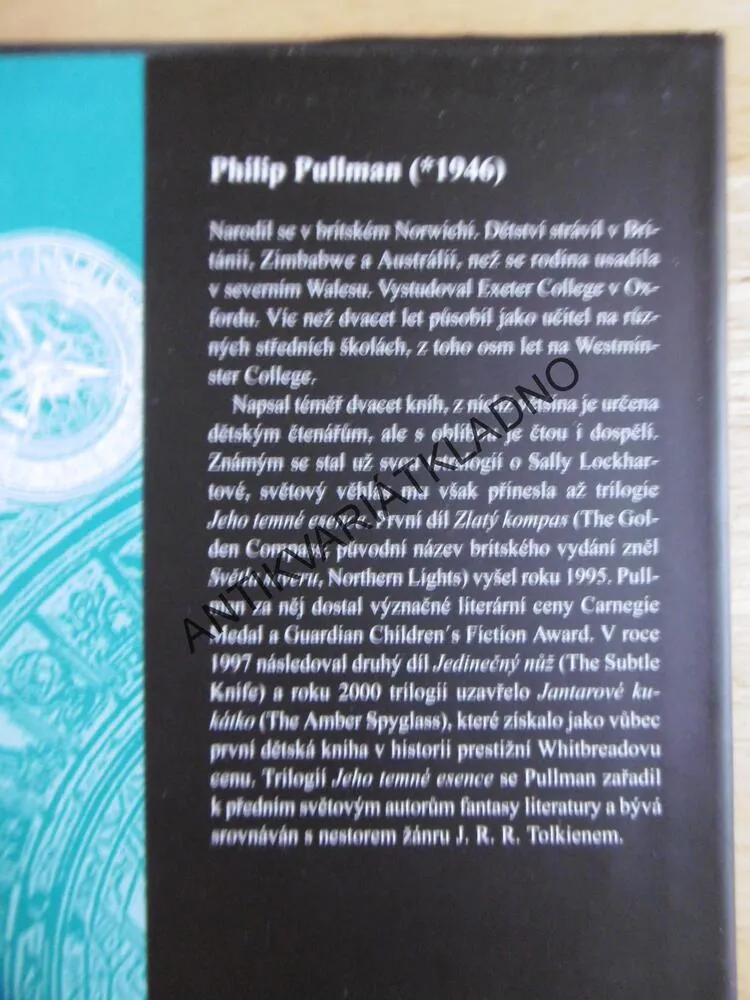 ZLATÝ KOMPAS, PHILLIP PULLMAN, JEHO TEMNÉ ESENCE
