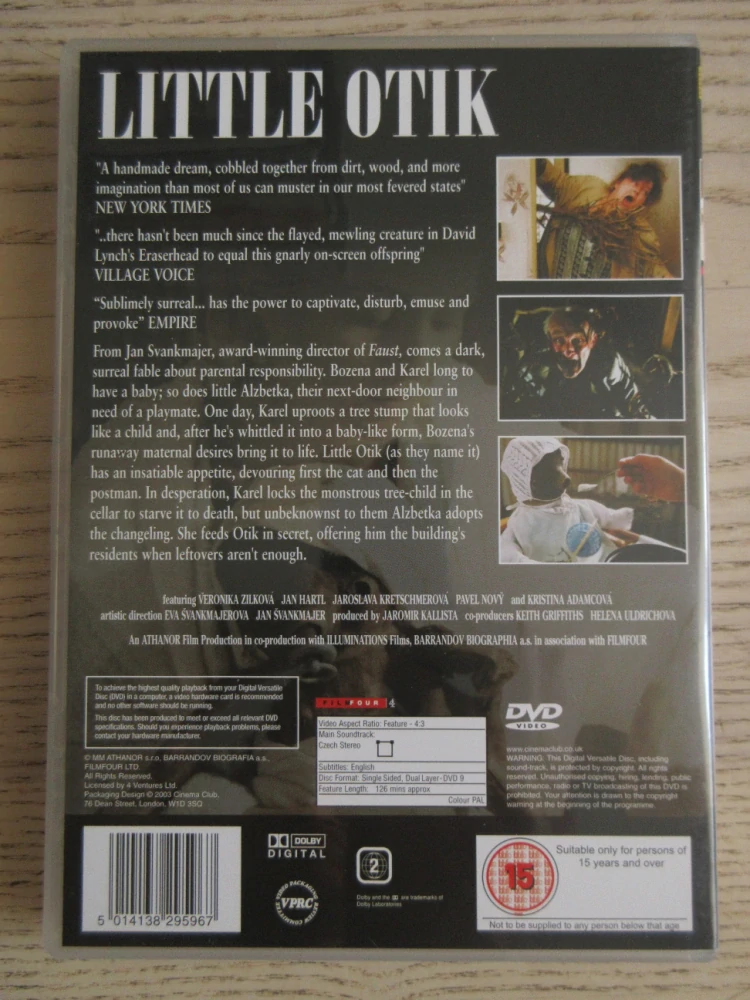 OTESÁNEK, V. ŽILKOVÁ, J. HARTL, DVD FILM ČR