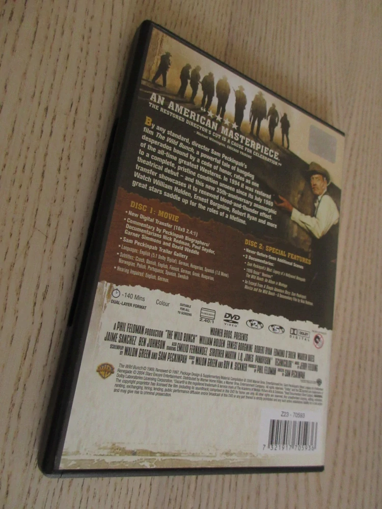 DIVOKÁ BANDA, W. HOLDEN, R. RYAN, E. O'OBRIEN, 2X DVD FILM