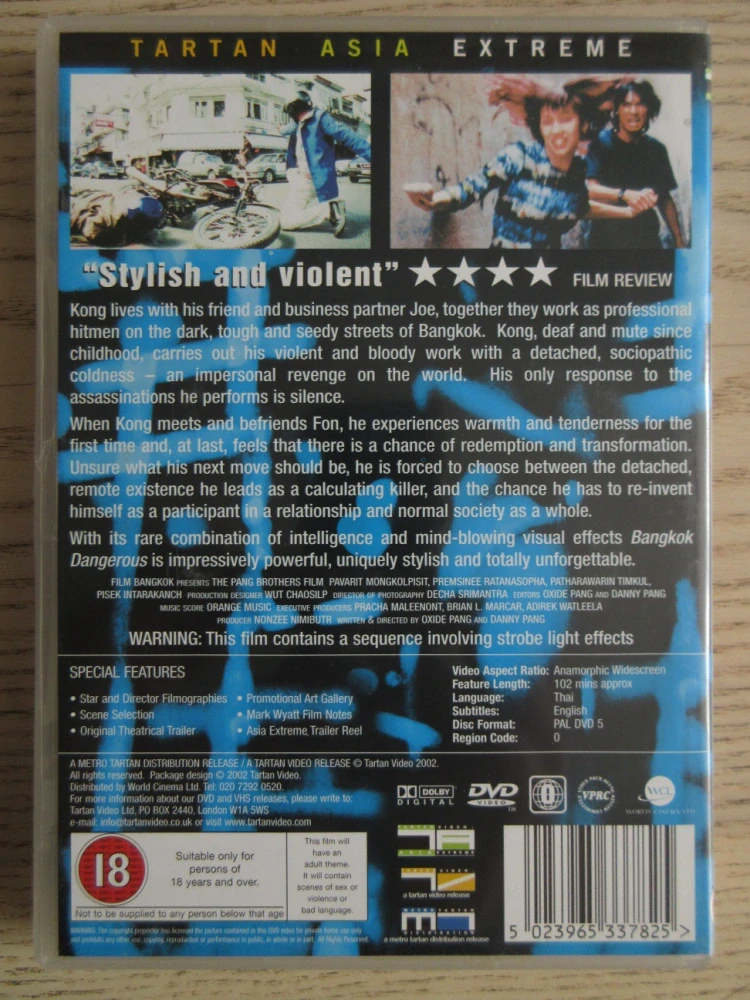 ZABIJÁK Z BANGKOKU, GB OBAL, 2X ČESKÉ DVD FILM