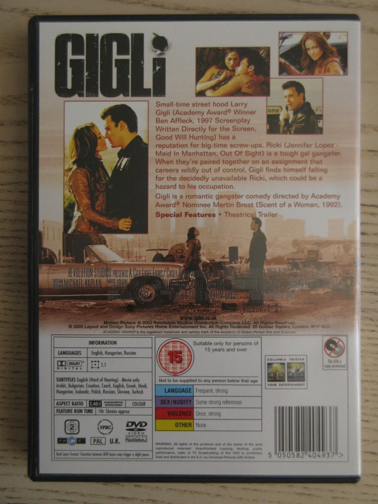 LÁSKA S RIZIKEM, GB. OBAL, ČESKÉ TITULKY, DVD FILM