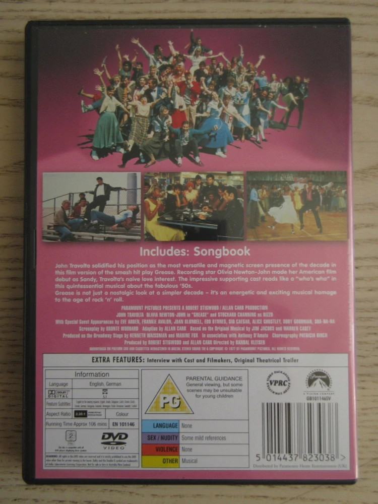 POMÁDA, GB. OBAL, ČESKÉ TITULKY, DVD FILM